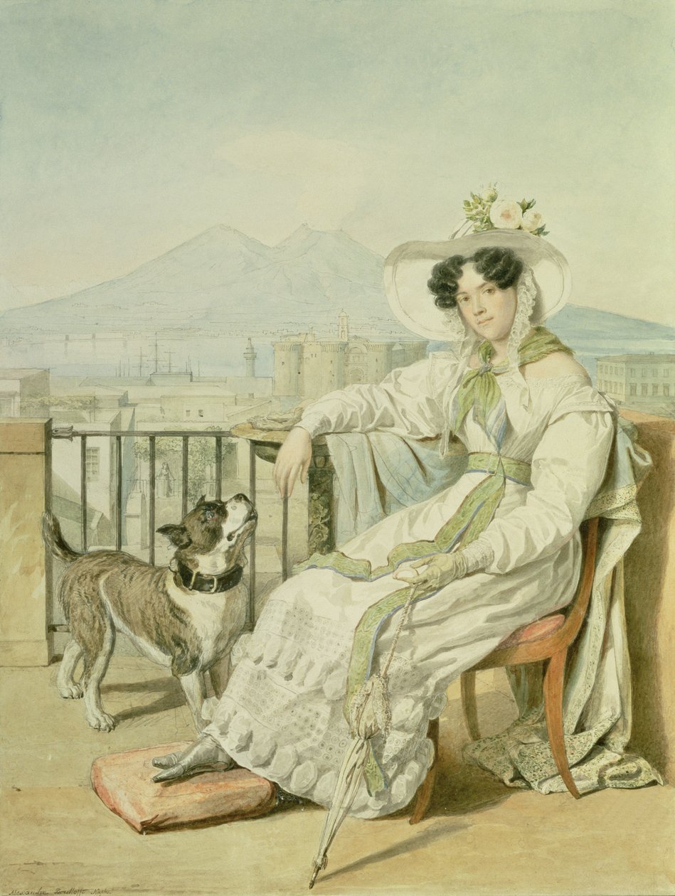 Portræt af prinsesse Natalia Golitsin, 1822-26 af Aleksandr Pavlovich Bryullov