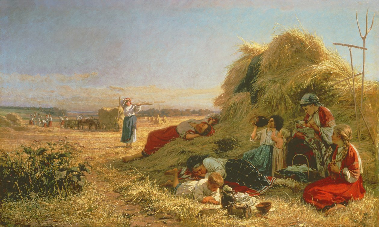 Arbejde i markerne af Aleksandr Pavlovich Bryullov