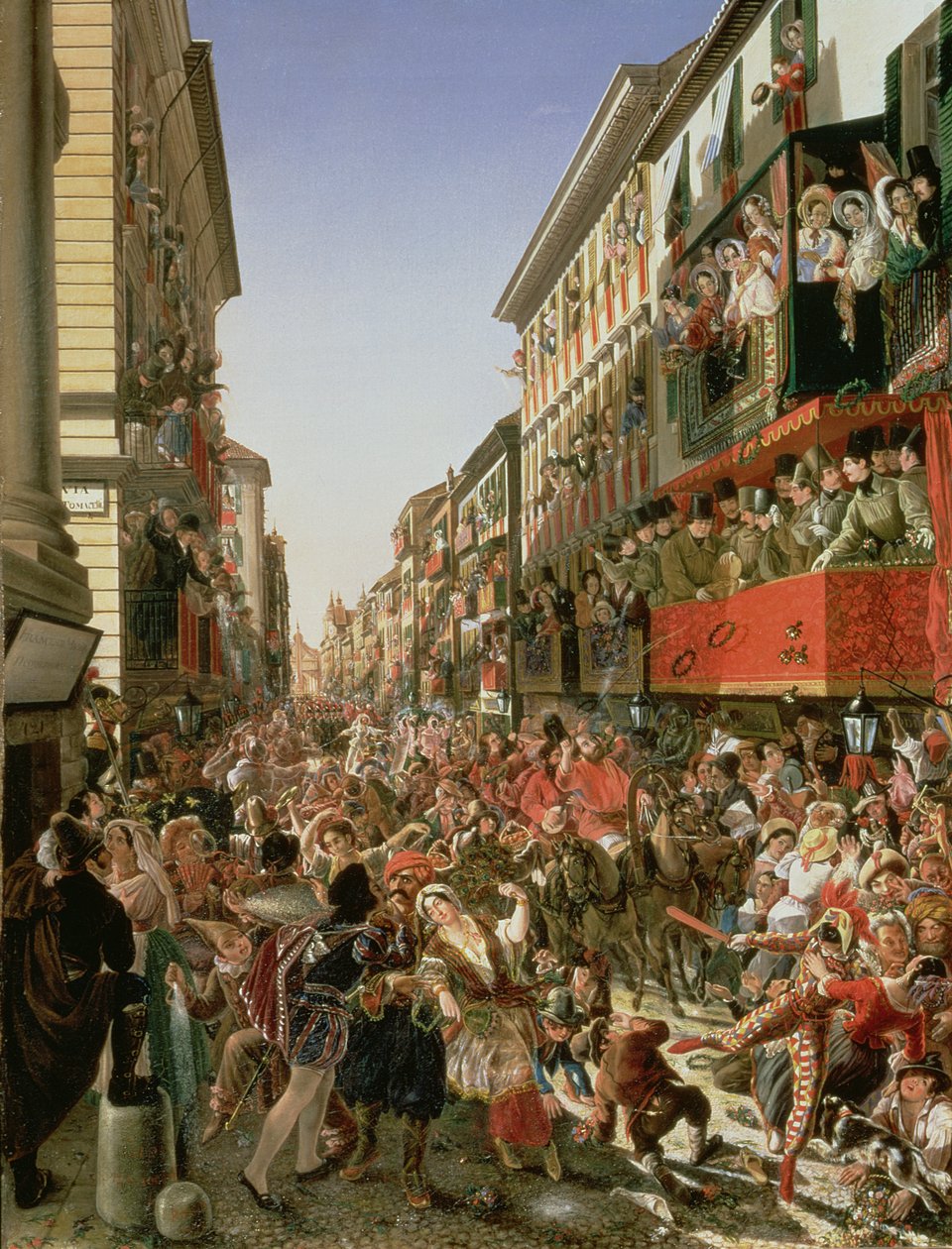 Karneval i Rom, 1839 af Aleksandr Petrovich Myasoedov