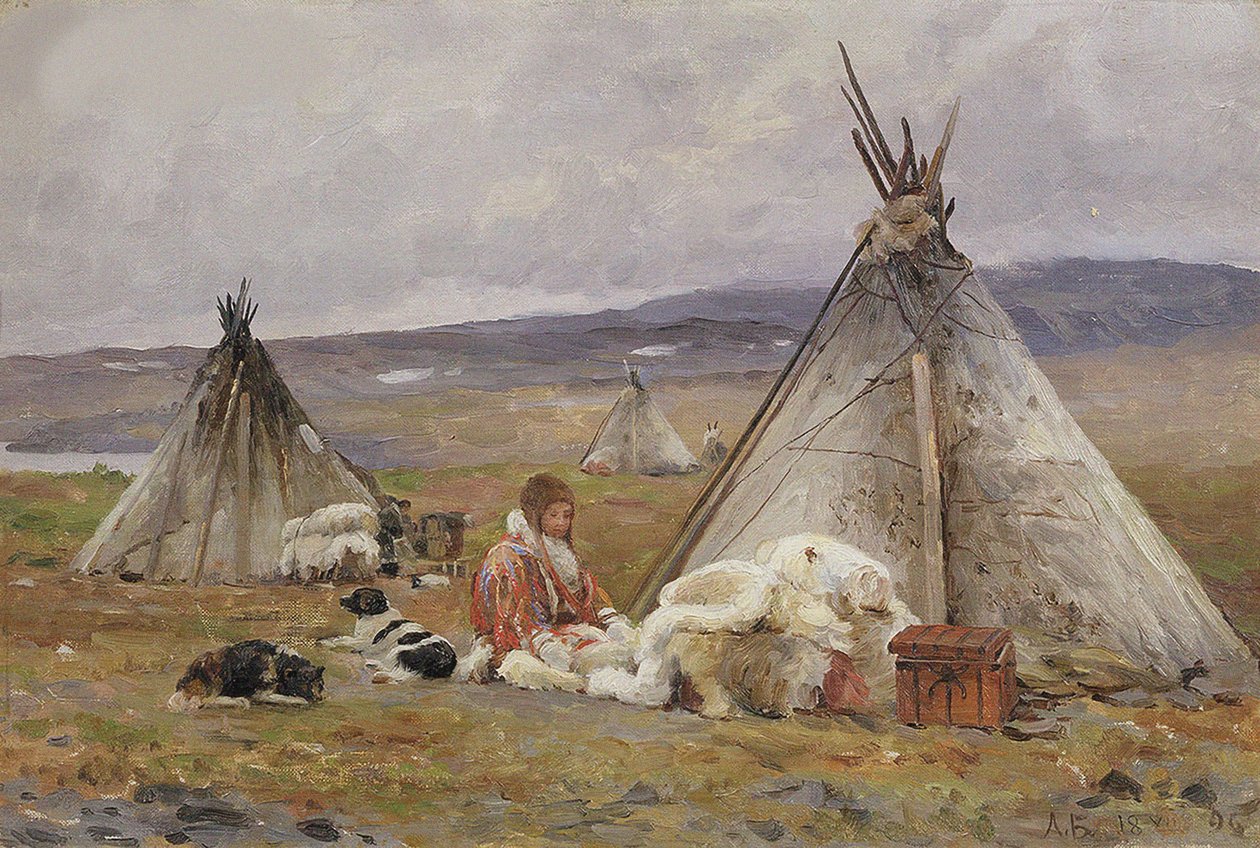 Og Nenets er en lille (men nomadis fortelt). Novaya Zemlya Island af Aleksandr Alekseevich Borisov