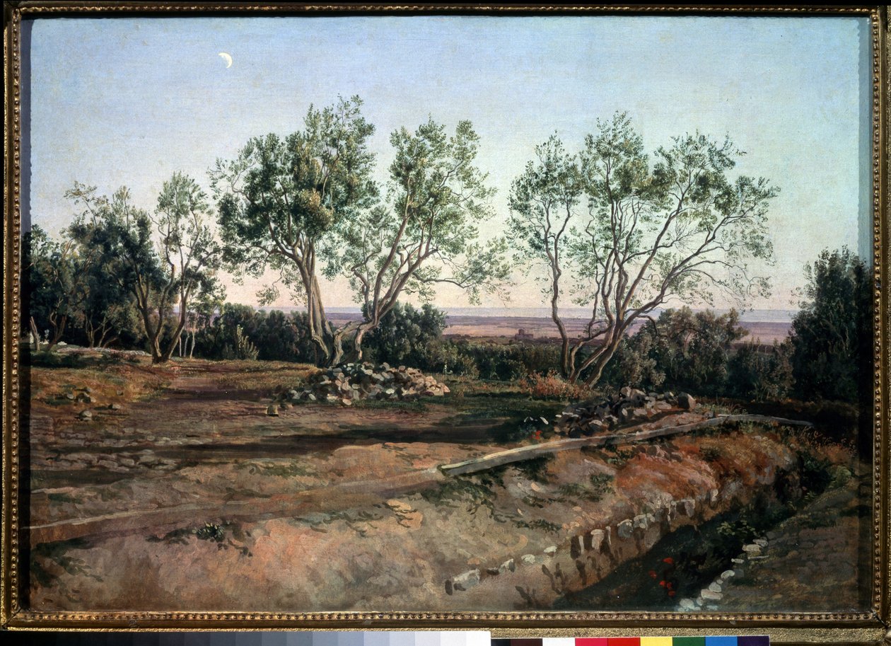 ""Oliventræer nær Albano-kirkegården"" Maleri af Alexander Ivanov (1806-1858) 1845 State Tretyakov Gallery, Moskva af Aleksandr Andreevich Ivanov