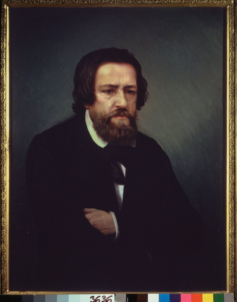 Portræt af kunstneren Alexander Ivanov (1806-1858). Maleri af Sergei Petrovich Postnikov (1825-1880), olie på lærred. Russisk kunst fra det 19. århundrede. Statens Tretyakov-galleri, Moskva. af Aleksandr Andreevich Ivanov