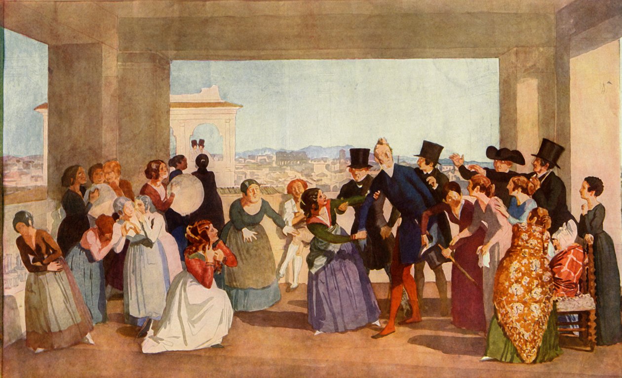 Oktoberfest i Rom, c1842, 1965. af Aleksandr Ivanov