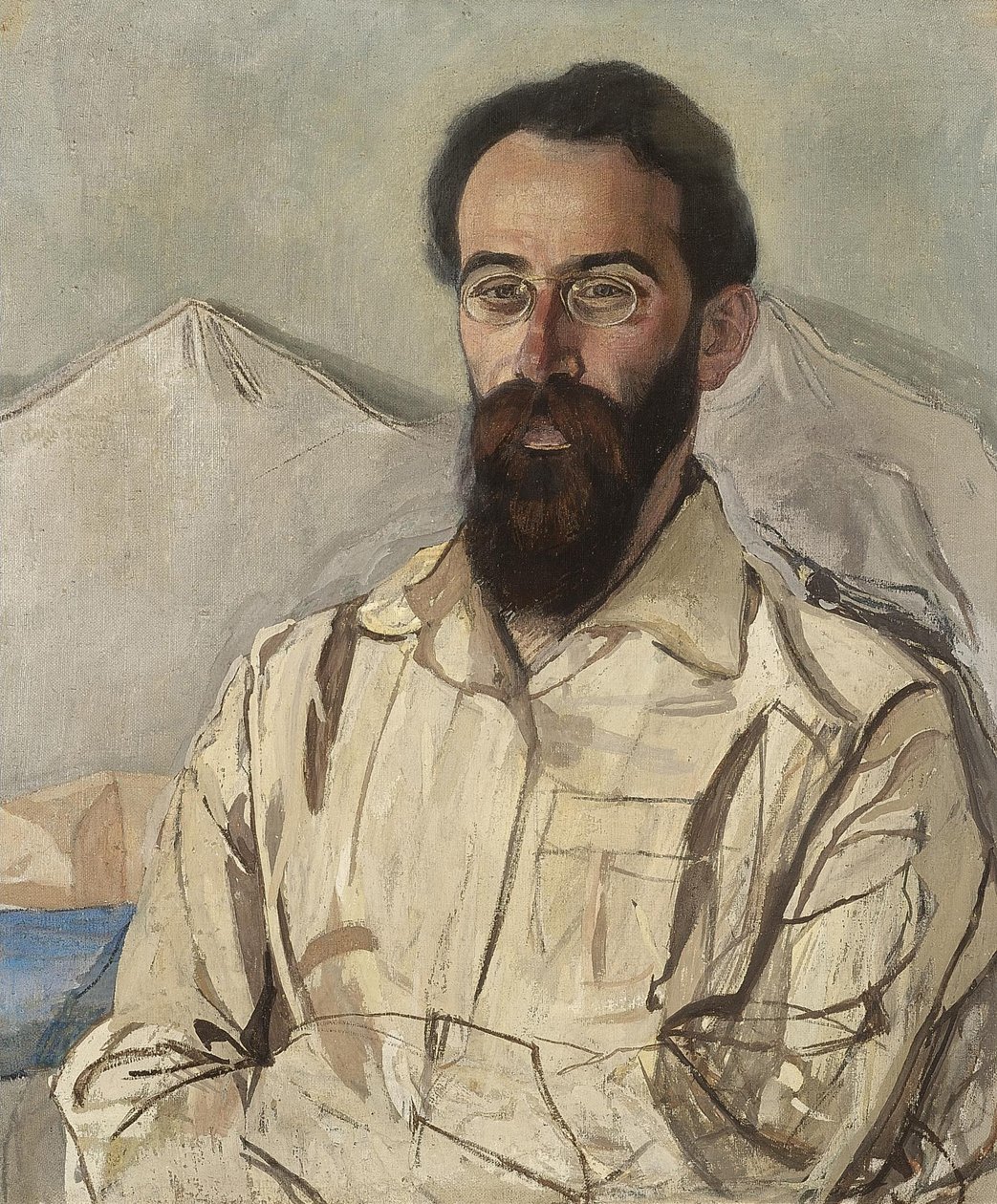 Portræt af Friedrich Eduardovich Krimmer 1888-1963, 1919 af Aleksandr Jakovlevic Golovin