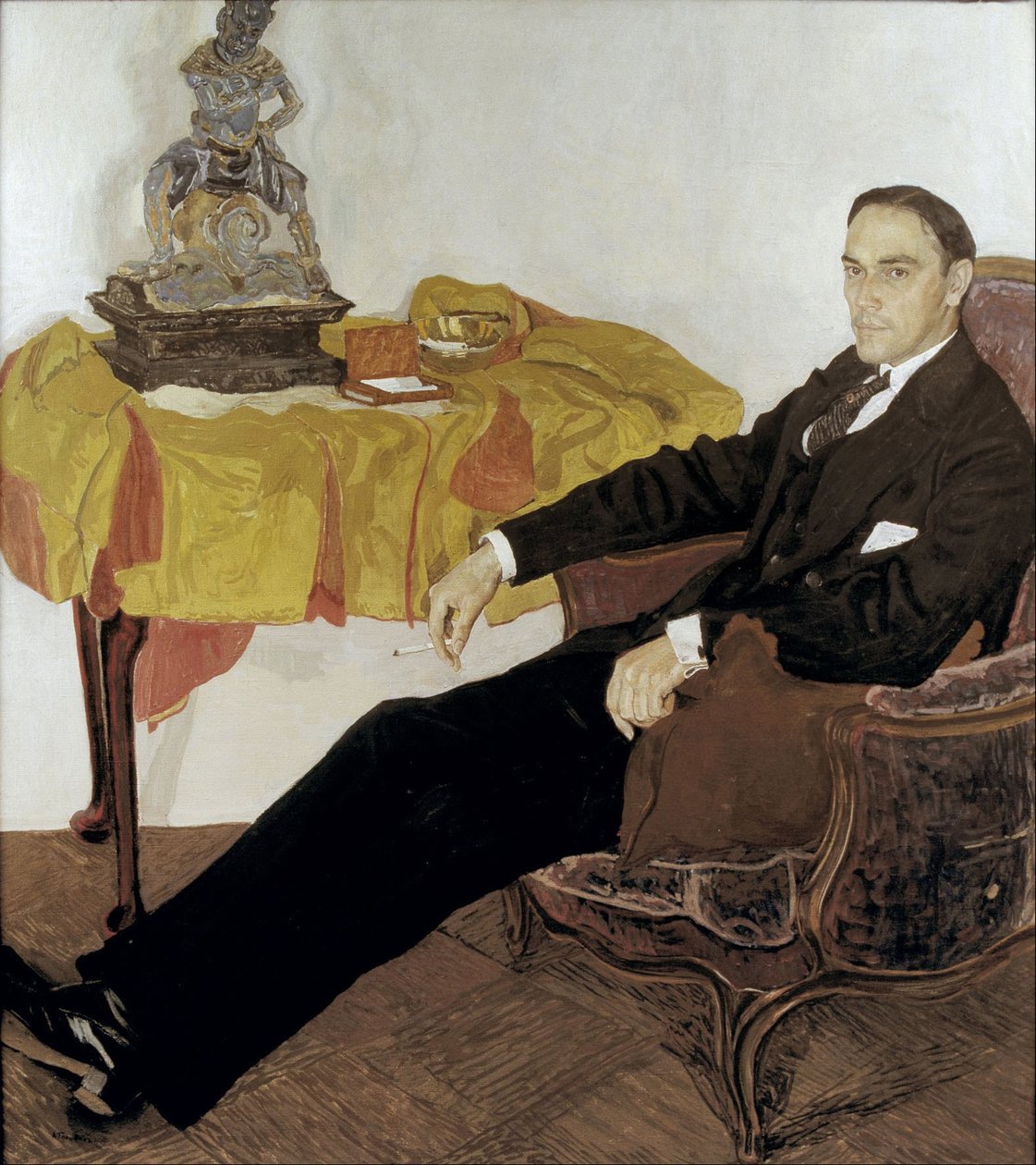Portræt af Mikhail Ivanovich Tereshchenko 1886-1956, 1911-1914 af Aleksandr Jakovlevic Golovin