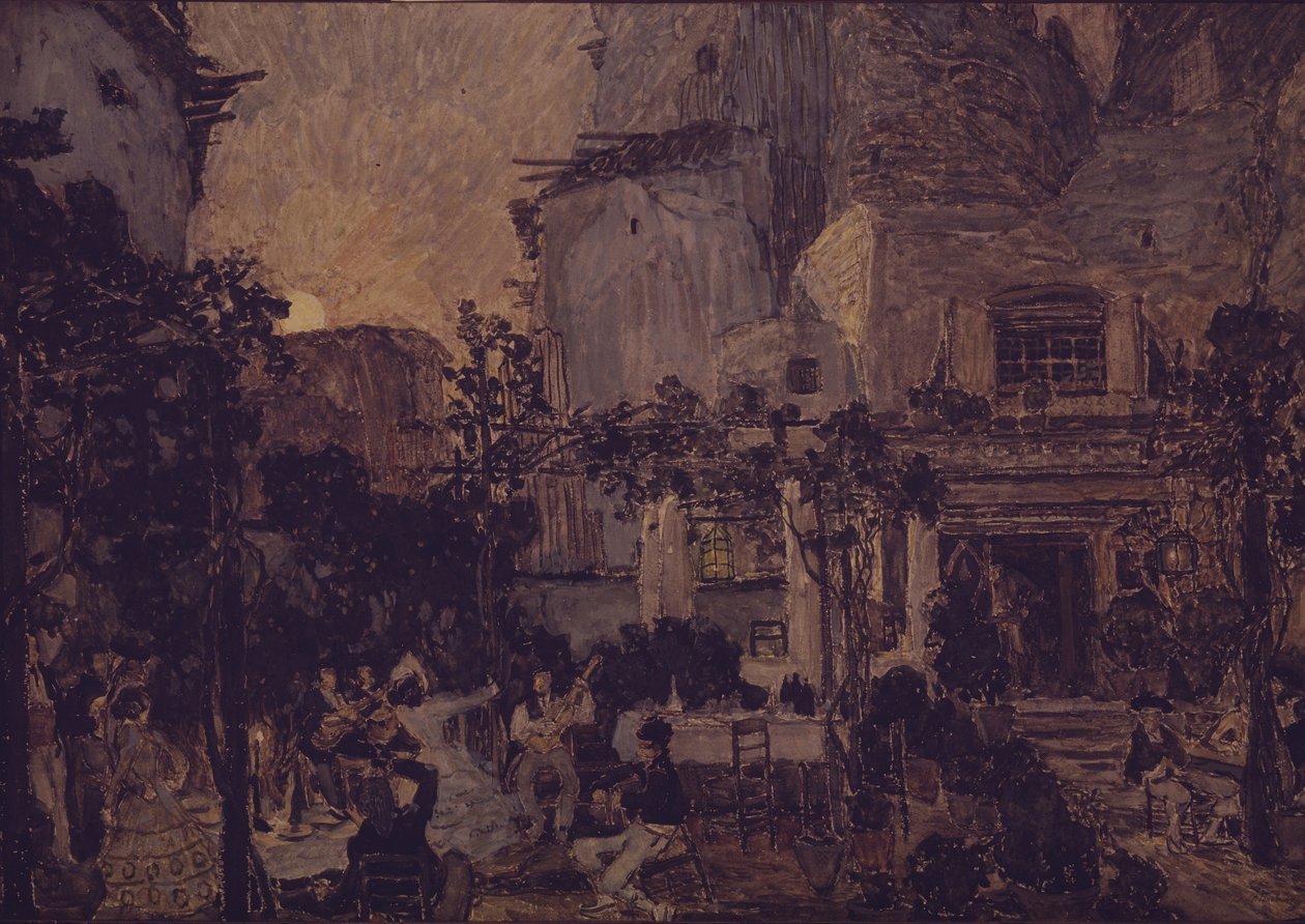 Scenedesign til operaen Carmen af G. Bizet, 1908 af Aleksandr Jakovlevic Golovin