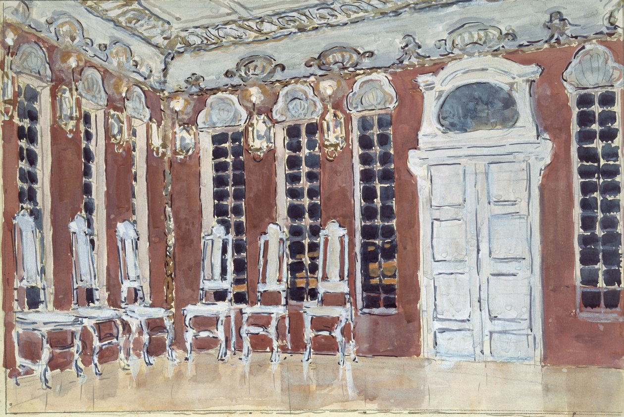 Scenedesign til operaen The Ice House af A. Koreshchenko, 1900 af Aleksandr Jakovlevic Golovin