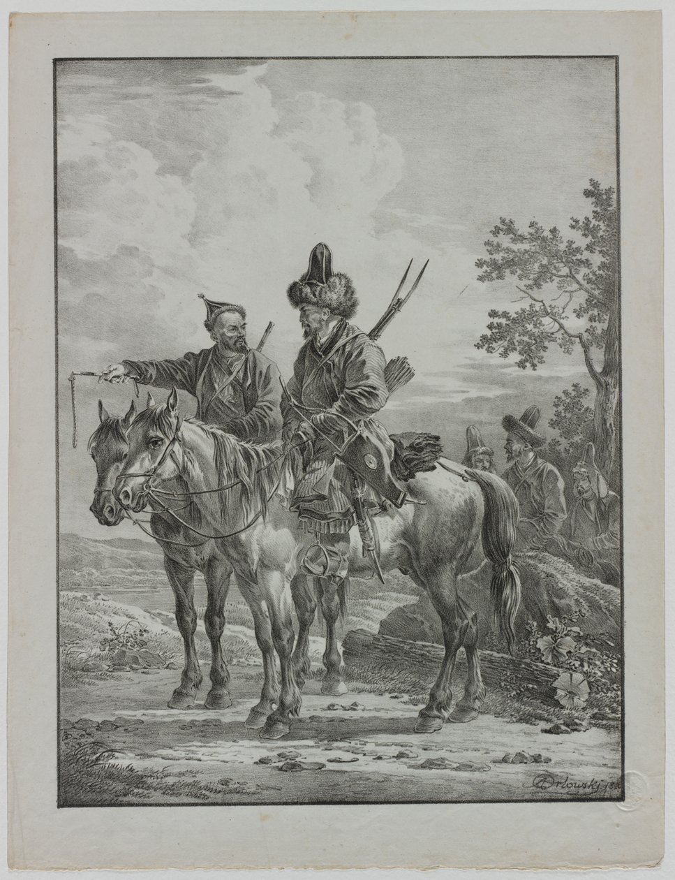 Tartarer til hest af Aleksandr Orlowski