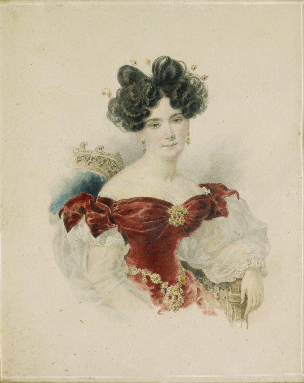 Portræt af prinsesse Natalia Viktorovna Kochubey, født Kochubey 1800-1854, 1830