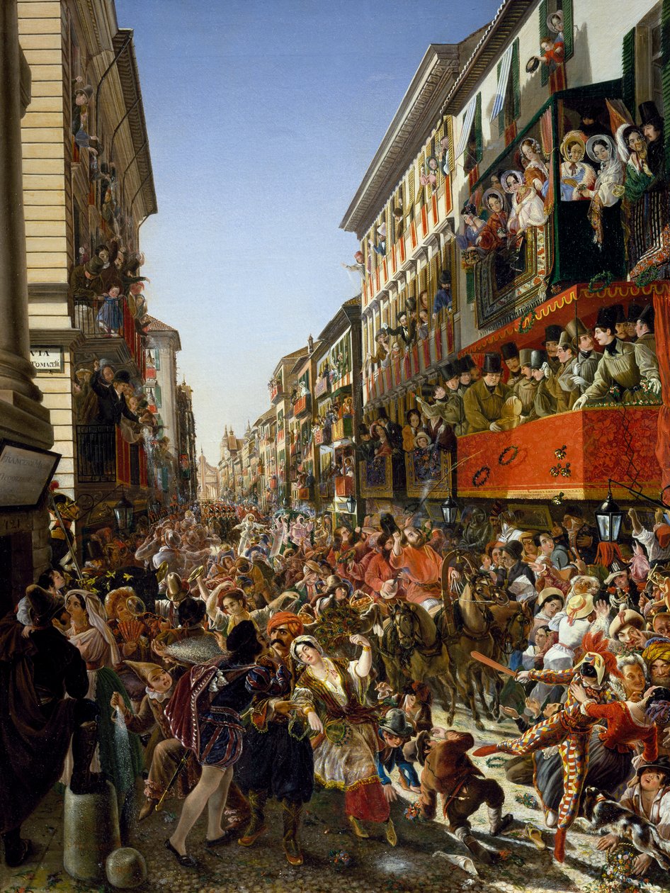 Karneval i Rom af Aleksandr Petrovich Myasoedov