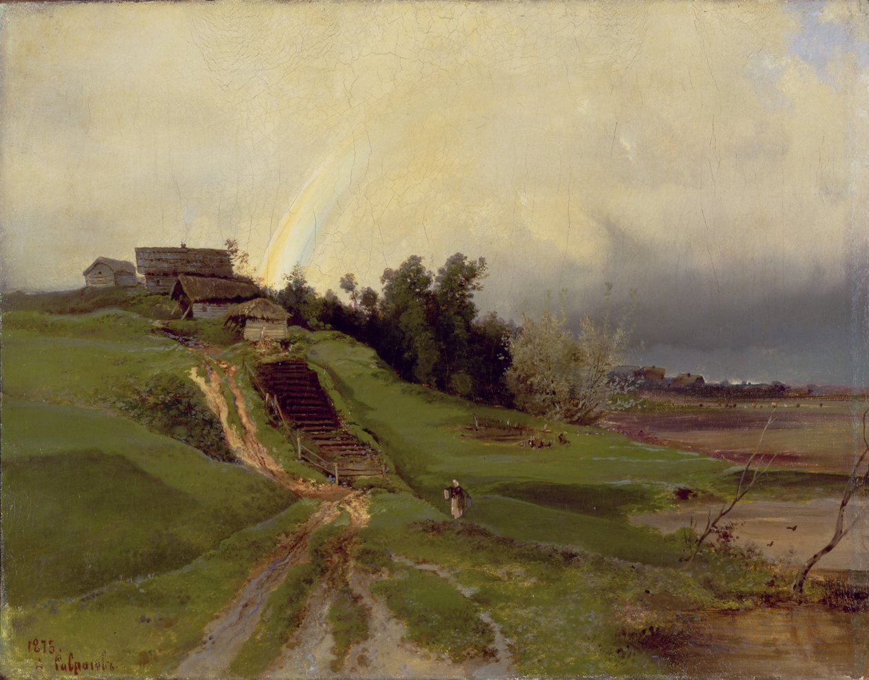 Regnbuen, 1875 af Alexei Kondratjewitsch Sawrassow