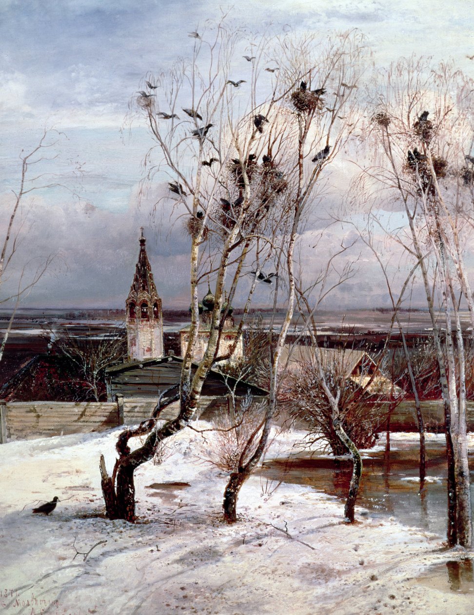 Rågerne er vendt tilbage, 1871 af Alexei Kondratjewitsch Sawrassow