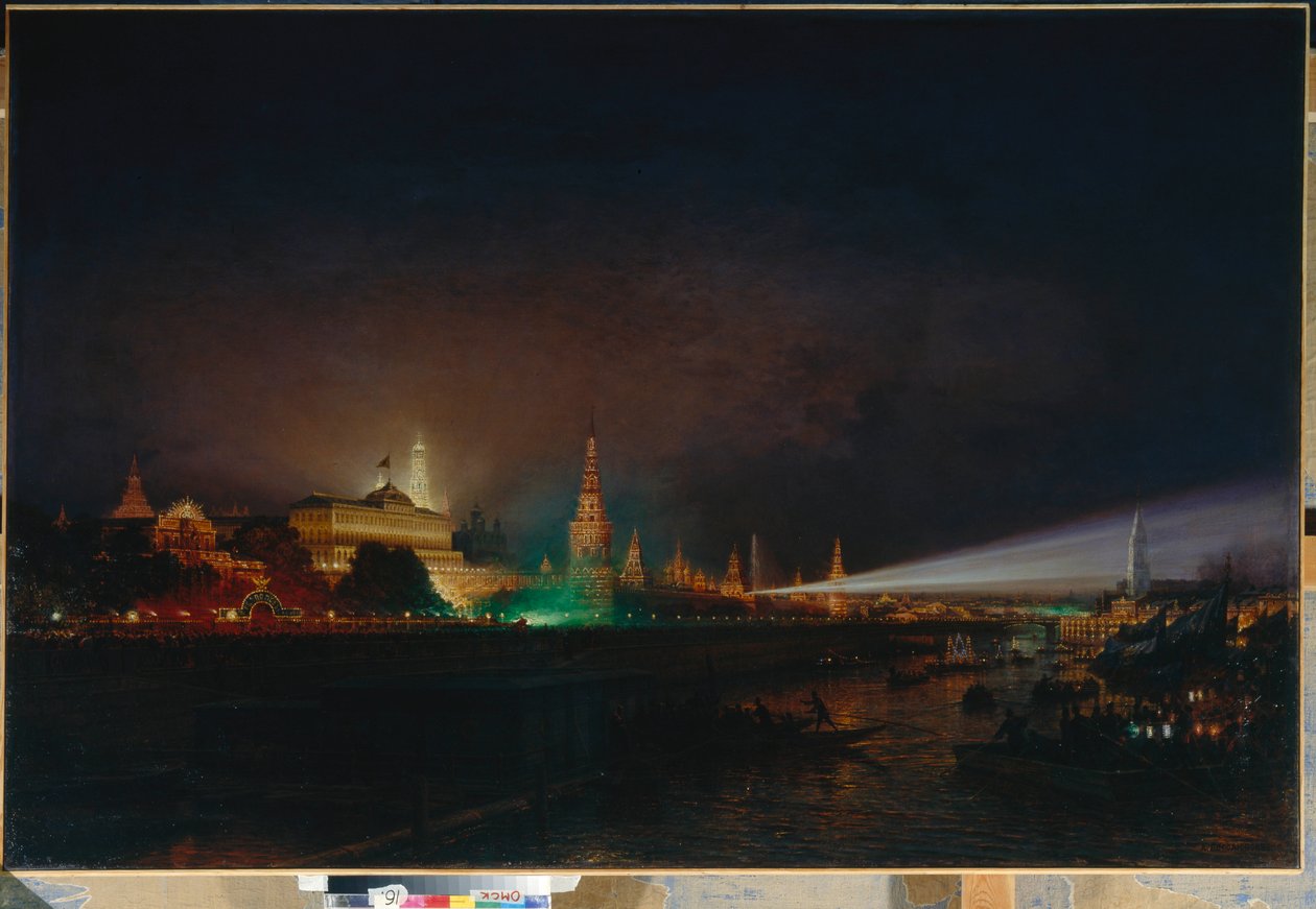 Belysning af Kreml, 1883 af Aleksei Petrovich Bogolyubov