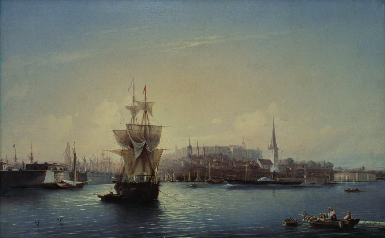 Tallinn Havn, 1853 af Aleksei Petrovich Bogolyubov