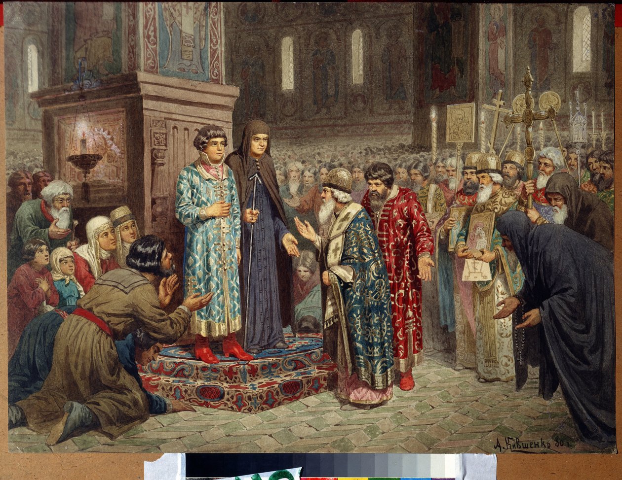 Valg af Michel Romanov til rang af zar den 14. marts af Aleksei Danilovich Kivshenko