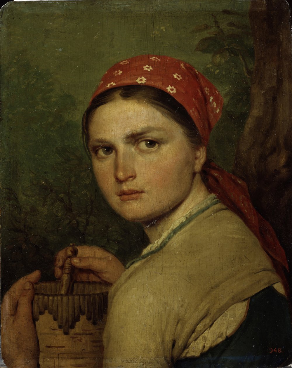 En bondepige, ca. 1824 af Aleksei Gavrilovich Venetsianov