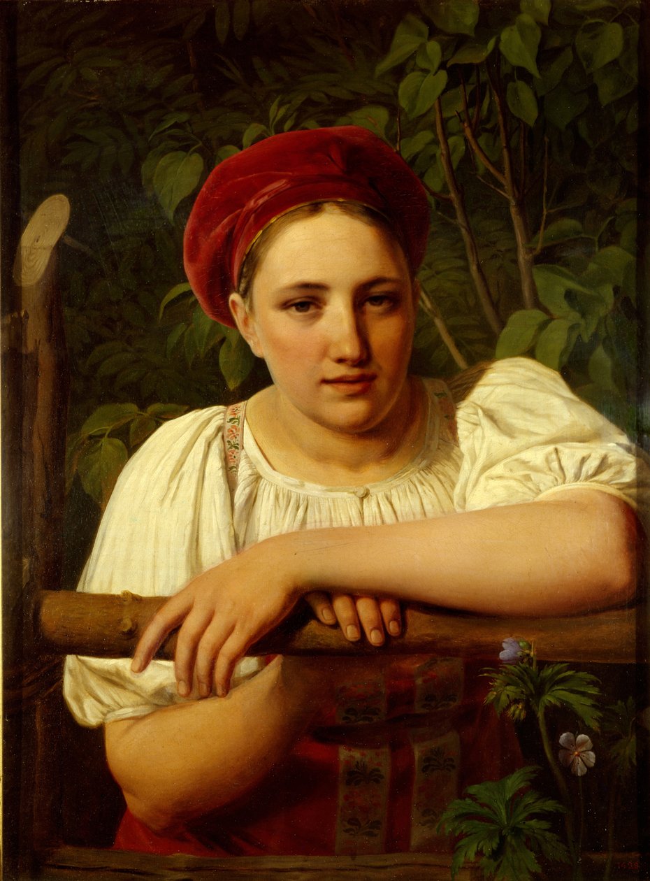 En bondepige fra Tver-regionen, 1840 af Aleksei Gavrilovich Venetsianov