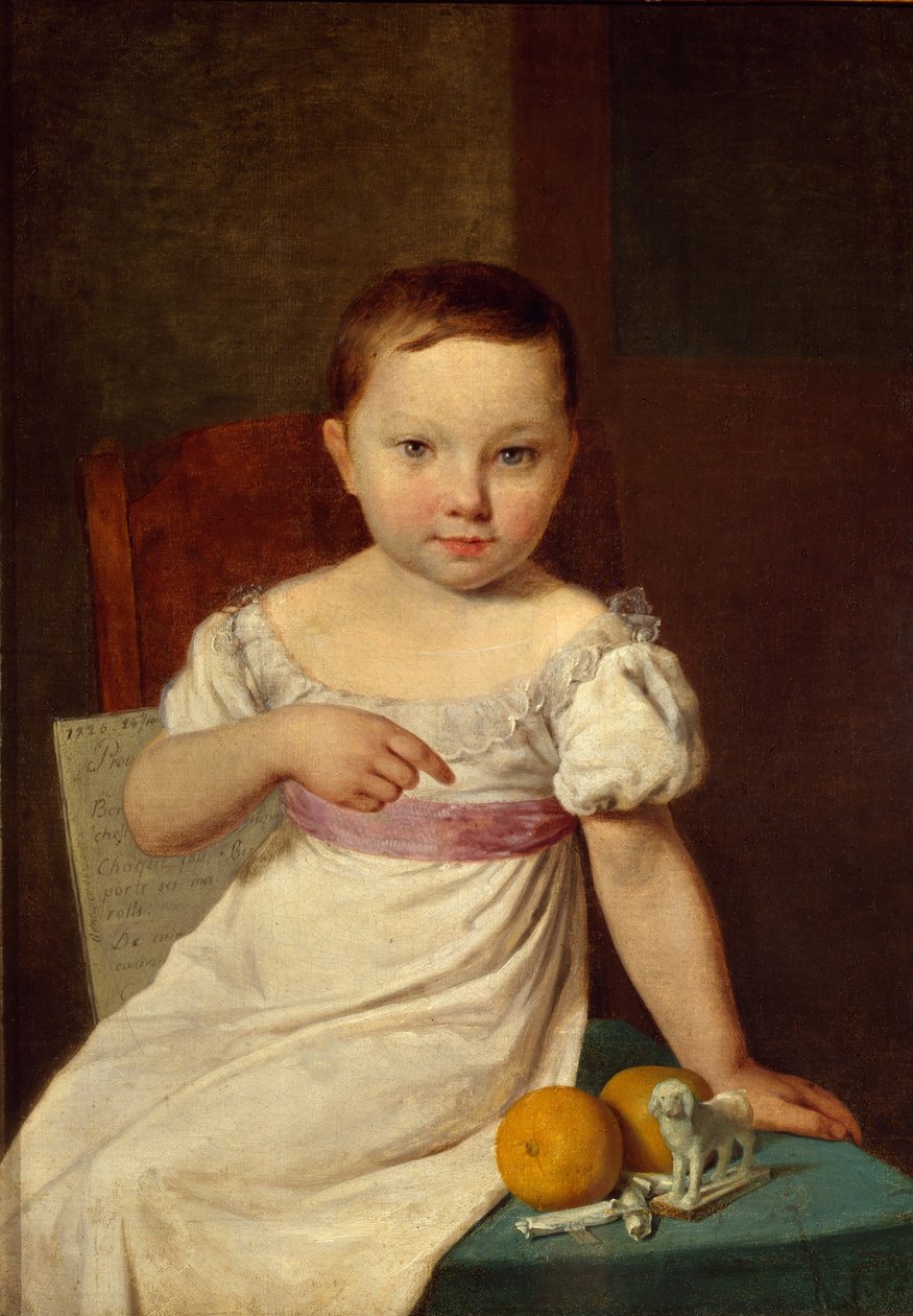 Portræt af Nastenka Khavskaya, 1826 af Aleksei Gavrilovich Venetsianov