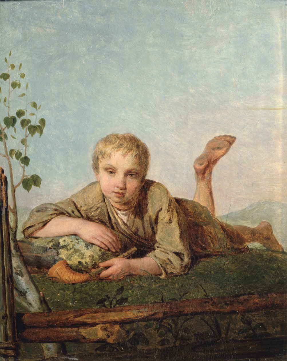 Hyrdedreng med et rør, 1820