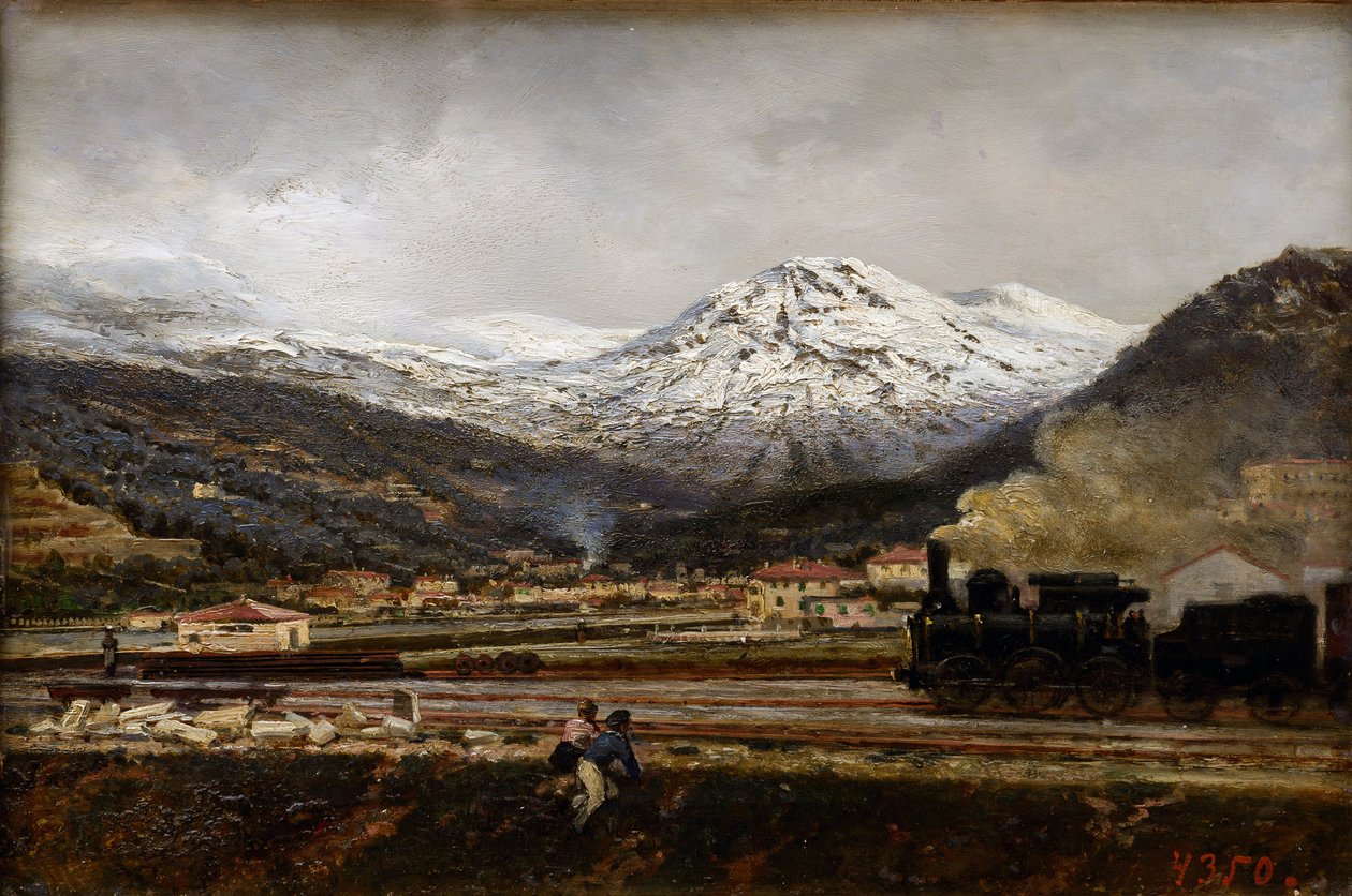 Bjerglandskab af Alexei Petrovich Bogolyubov (Bogoliubov ou Bogolioubov) (1824-1896) af Aleksei Petrovich Bogolyubov