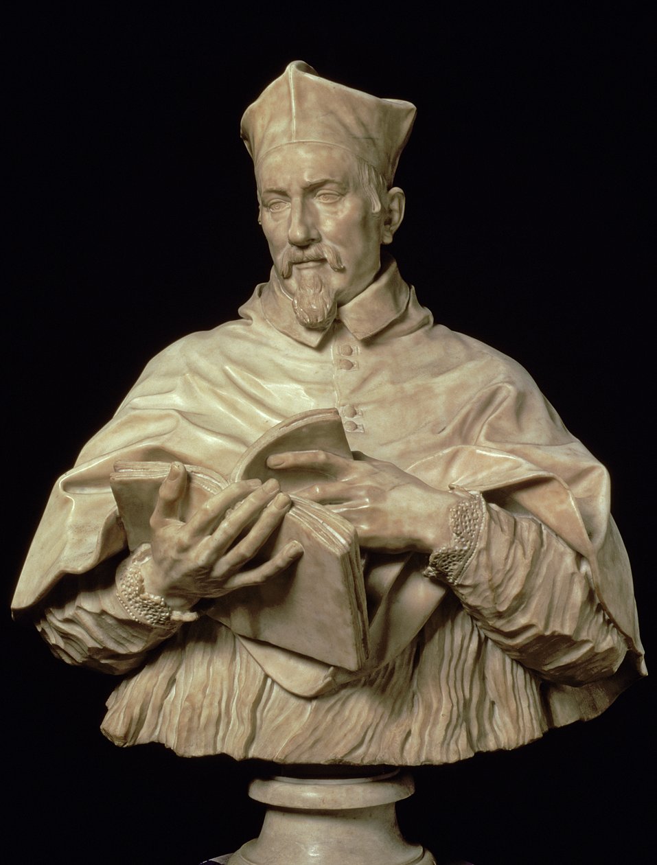 Buste af kardinal P.S. Zacchia Rondanini (marmor) af Alessandro Algardi