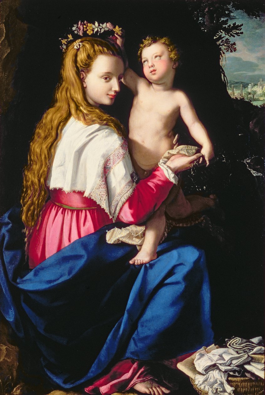 Madonna og barn af Alessandro Allori