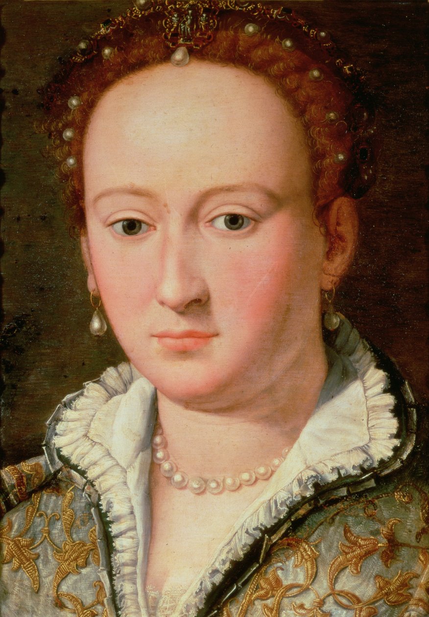 Portræt af Bianca Cappello, ca.1580 (olie på kobber) af Alessandro Allori