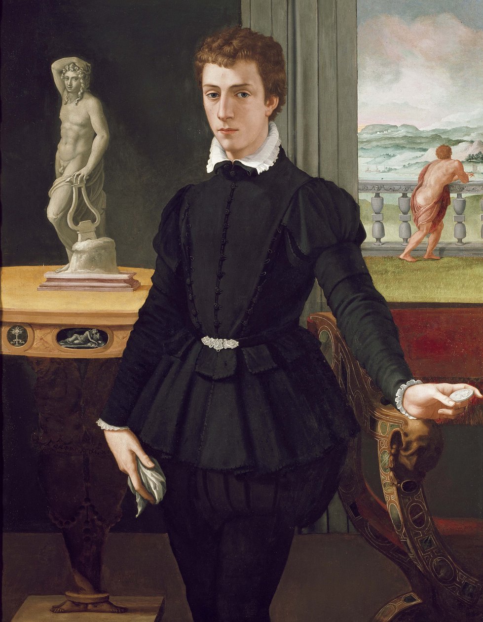 Portræt af en ung mand, efter 1560 af Alessandro Allori