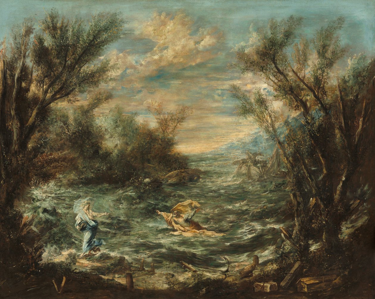 Kristus ved Galilæas Sø af Alessandro Magnasco
