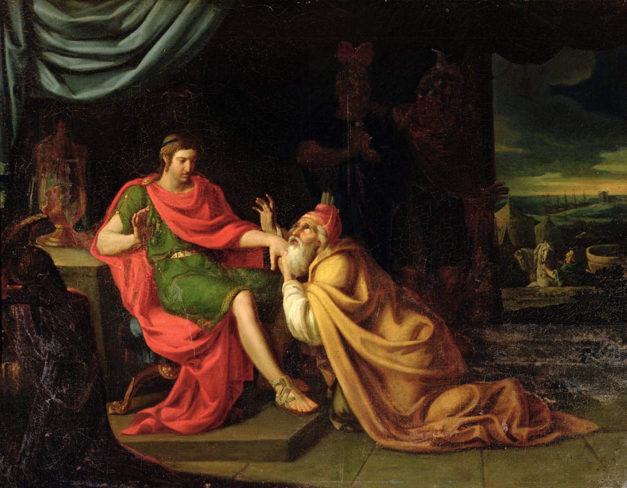 Priam og Achilles af Alessandro Padovanino
