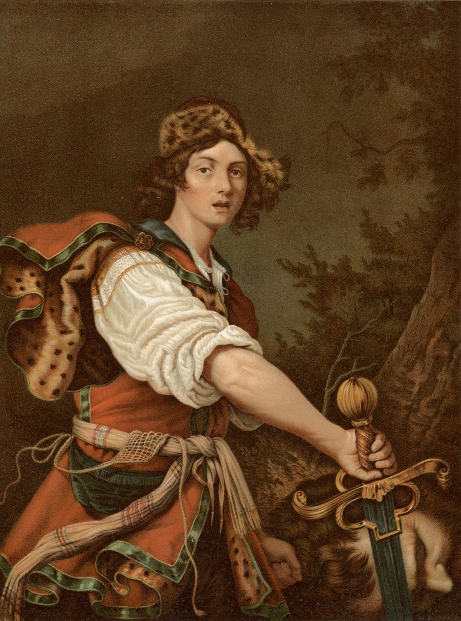 David med Goliats hoved af Alessandro after Turchi