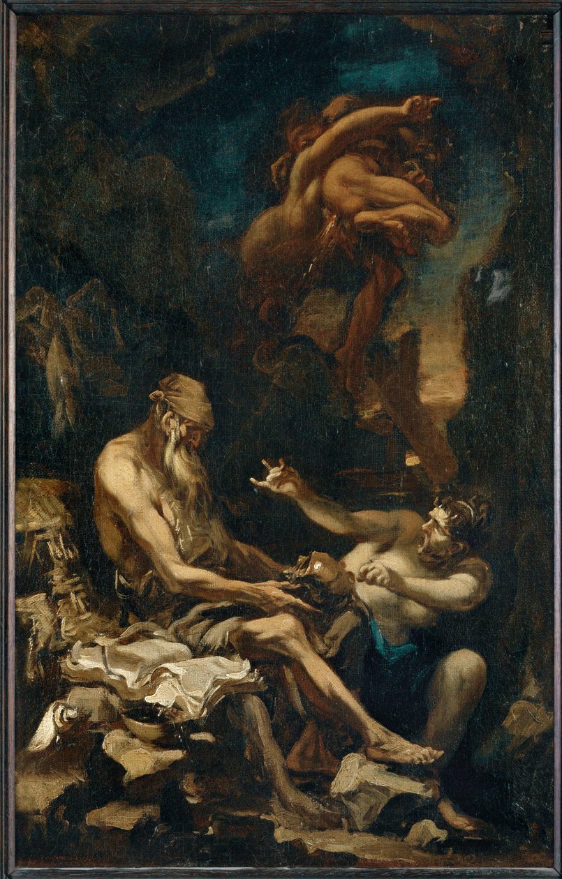 Den hellige Antonius den Stores fristelse ... af Alessandro (style of) Magnasco