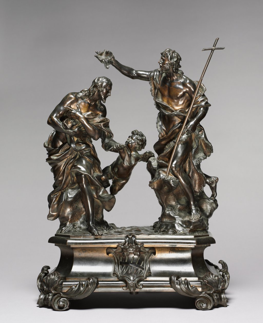Kristi dåb, tegnet 1645-46, sandsynligvis lavet 1650-55 af Alessandro Algardi