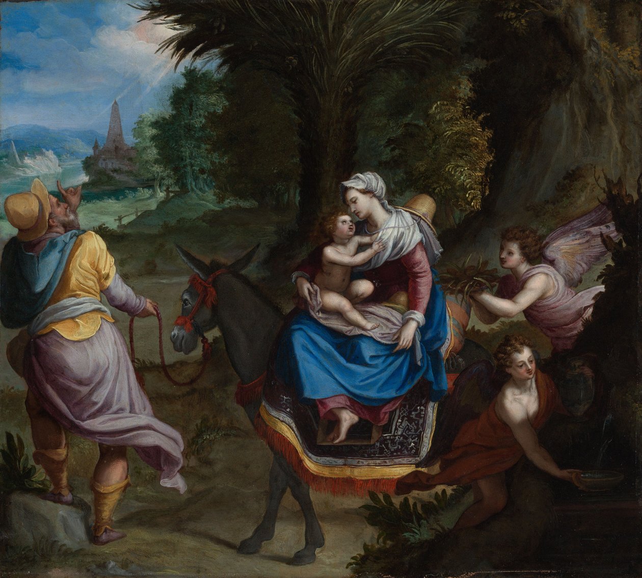Flugten til Egypten af Alessandro Allori