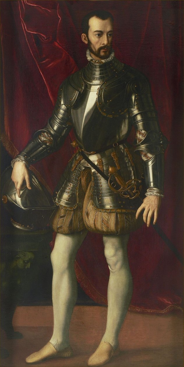 Portræt af Francesco I de Medici 1541-1587, storhertug af Toscana, 1570-1575. af Alessandro Allori