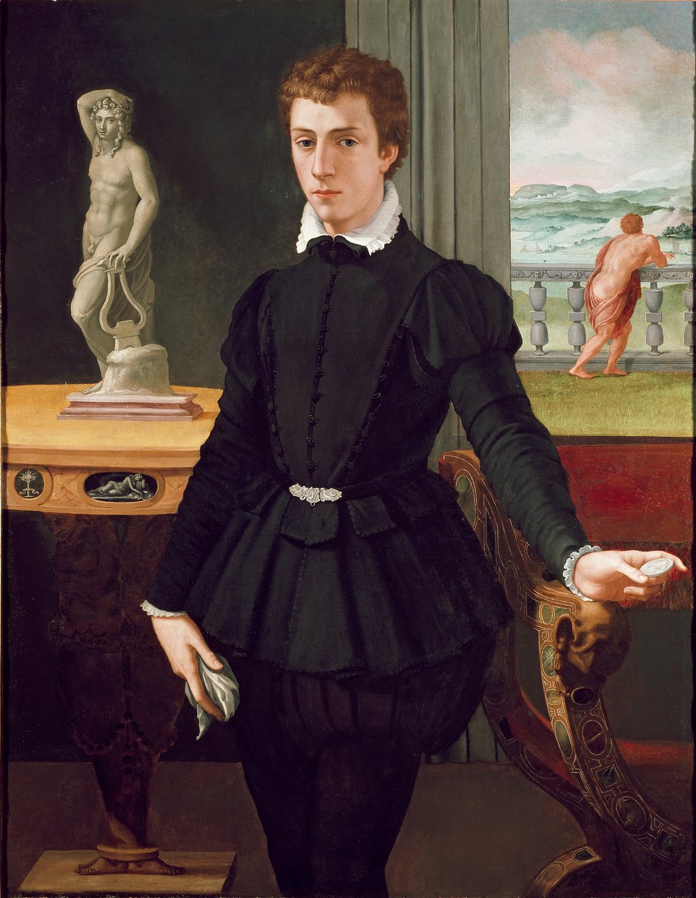 Portræt af en ung mand, efter 1560 af Alessandro Allori