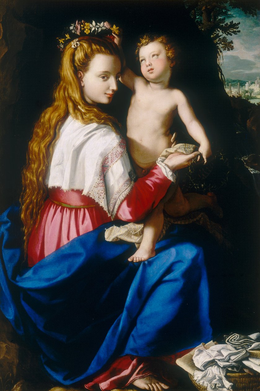 Jomfru med barn af Alessandro Allori