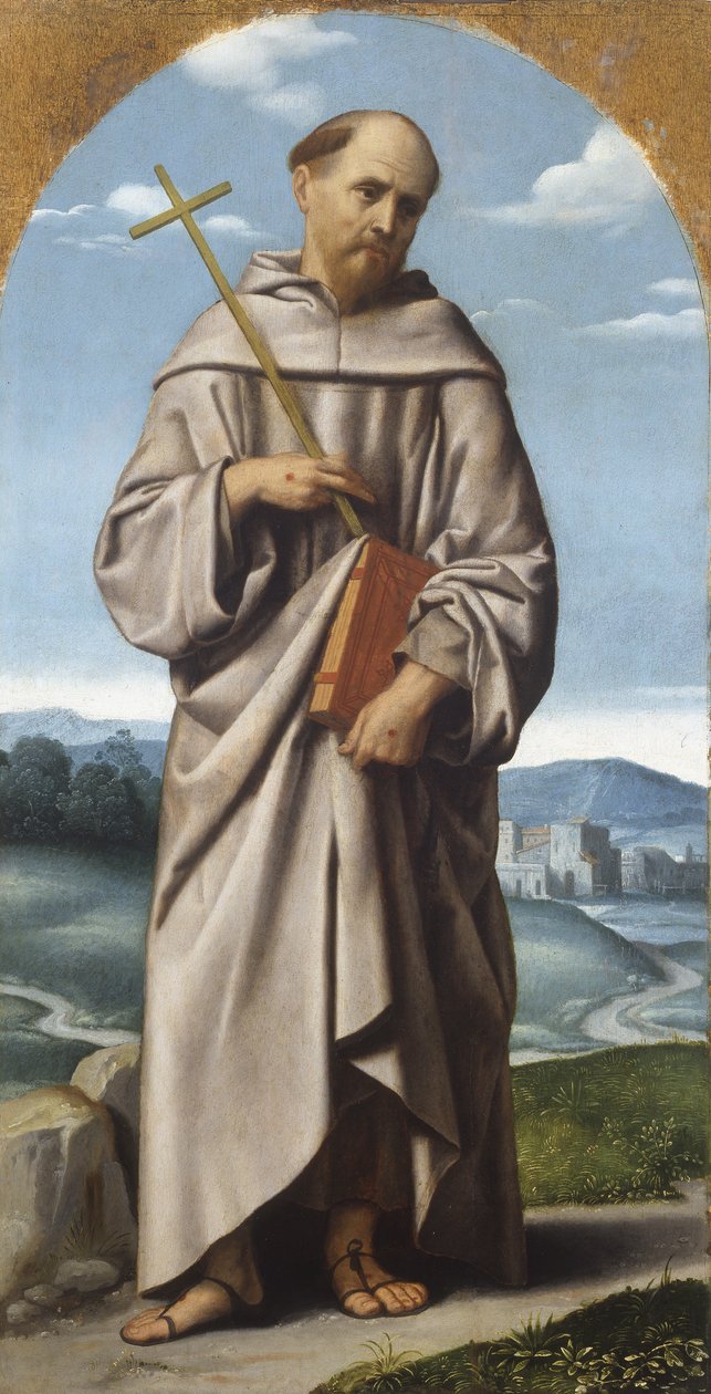 St. Francis, ca. 1529 (olie på lærred) af Alessandro Bonvicino Moretto
