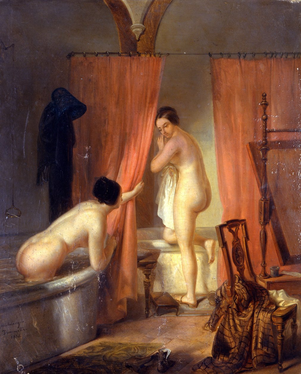 Alessandro Durini. “Efter badet” af Alessandro Durini