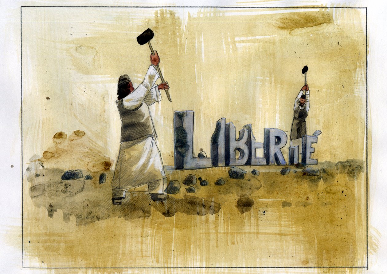 Islamisk fundamentalisme: to salafister ødelægger frihedsbreve (islamisk fundamentalisme: to salafister ødelægger frihedsbreve) af Alessandro Lonati