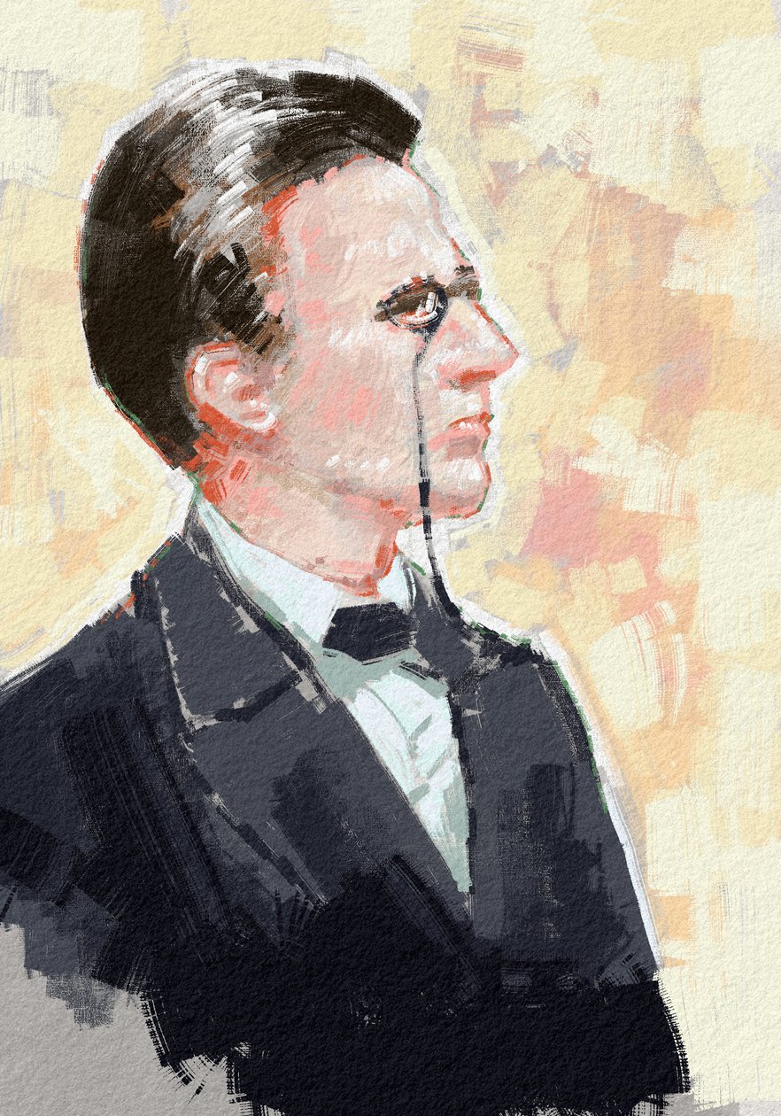 Portræt af den unge videnskabsmand Max Planck, 2023 (illustration) af Alessandro Lonati
