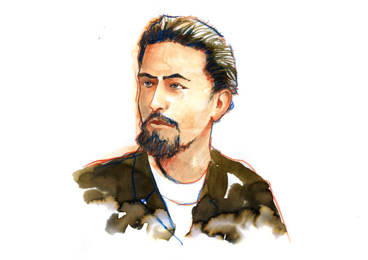 Portræt af Anton Chekov (Tjekhov eller Tjekhov af Alessandro Lonati