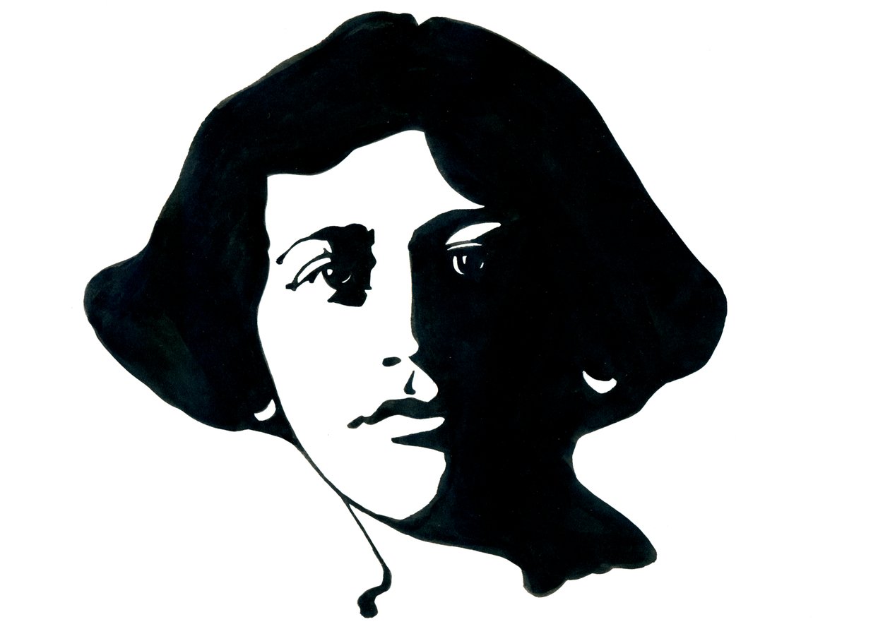 Portræt af Simone Weil (1909-1943), fransk filosof af Alessandro Lonati