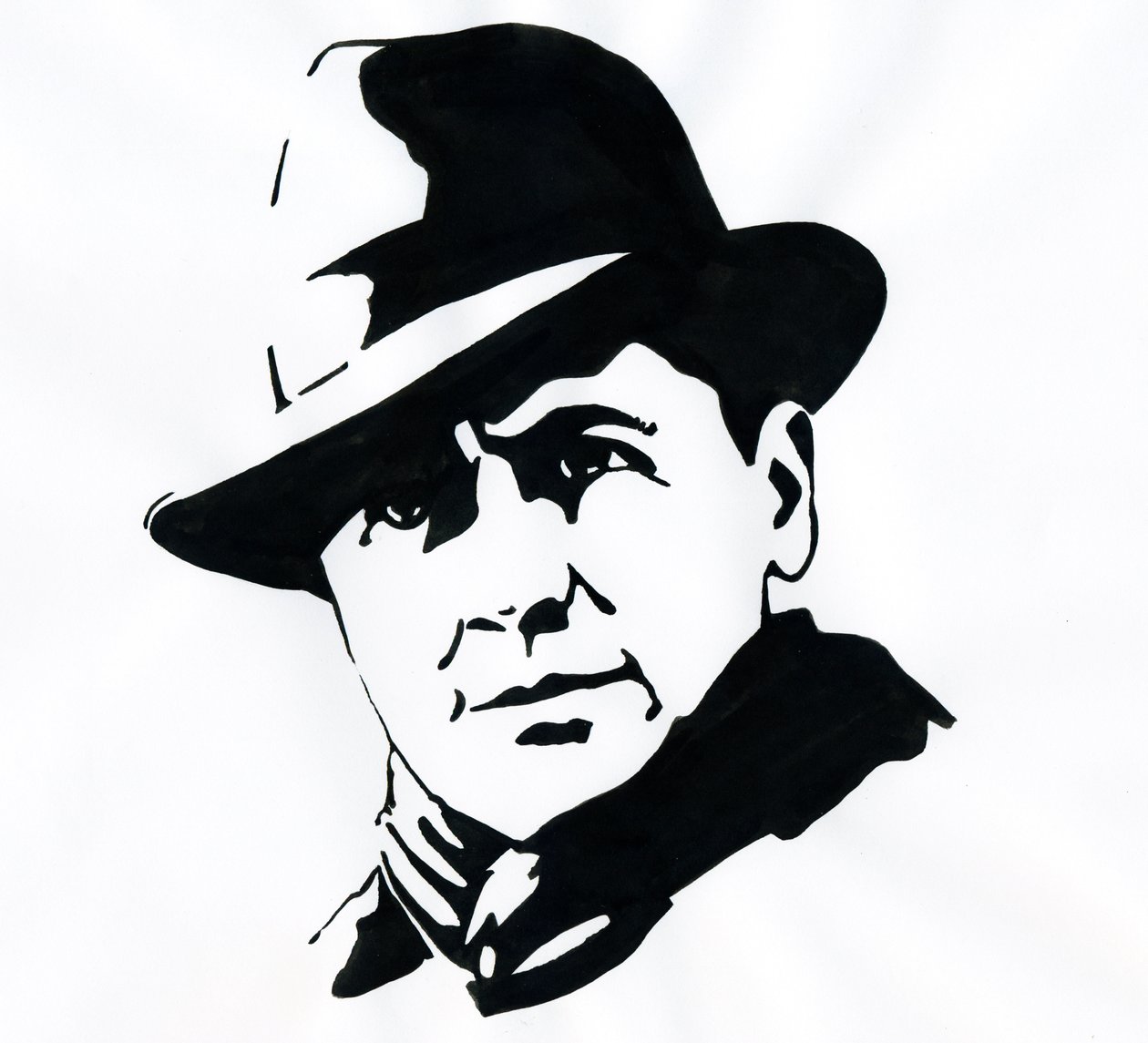 Portræt af den præfekte og modstandsdygtige franske Jean Moulin (1899-1943) af Alessandro Lonati