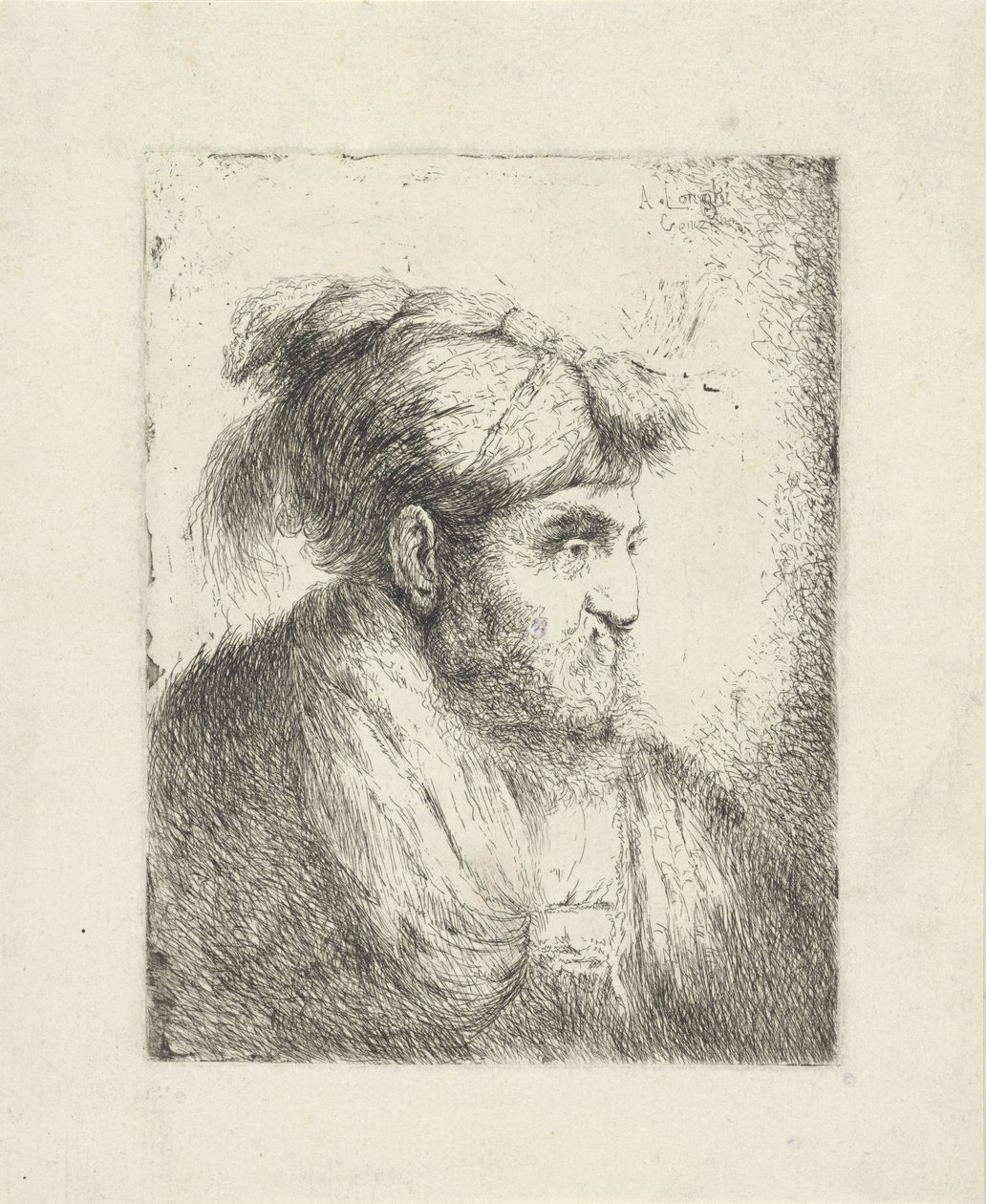 Mand med turban af Alessandro Longhi