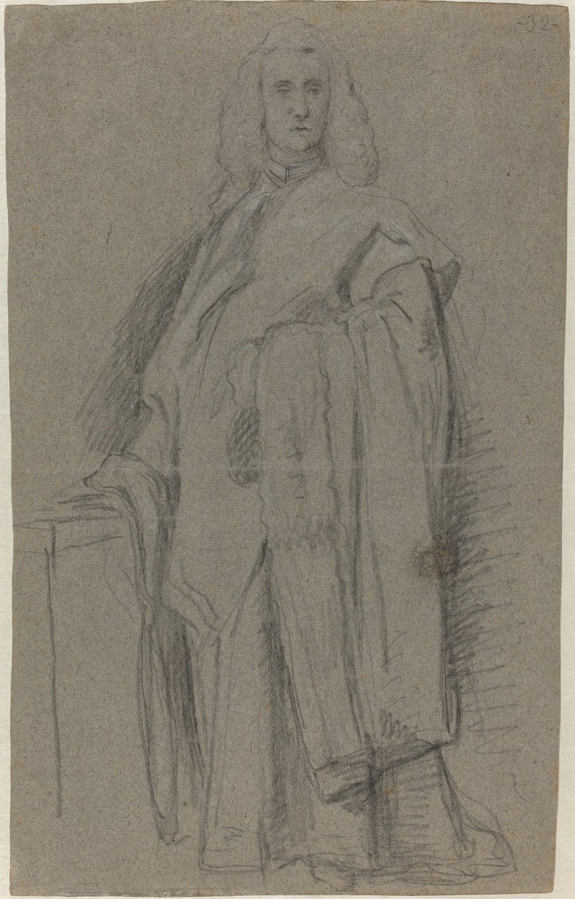 En venetiansk prokurator i San Marco [recto] af Alessandro Longhi or Pietro Longhi