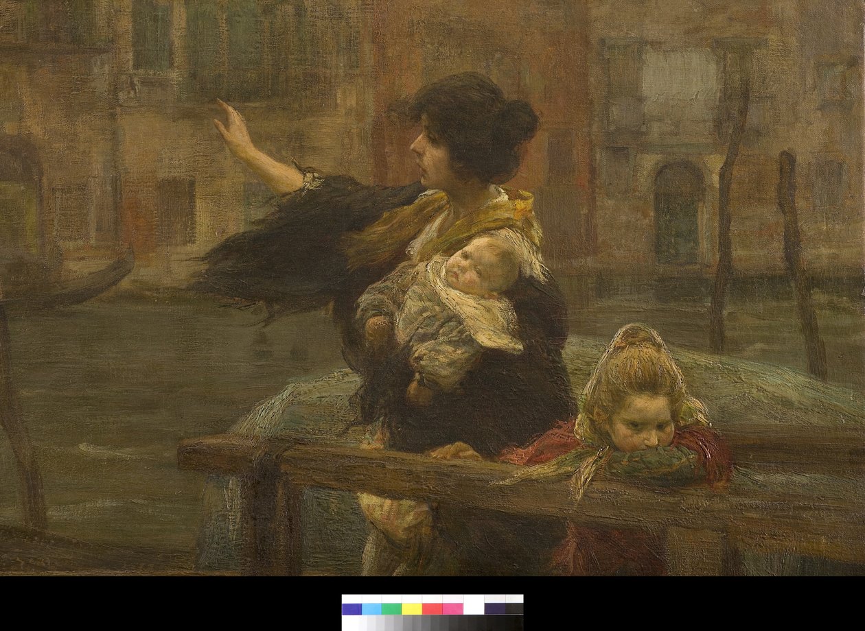 Overfarten eller sømandens afgang, 1901 af Alessandro Milesi