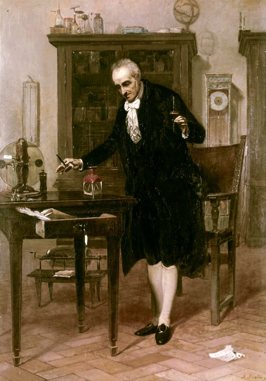Volta i sit laboratorium af Alessandro Rinaldi