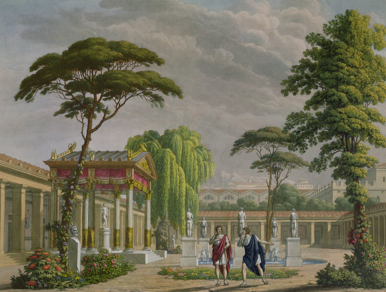 Gardens of the House of Diomede i Pompeji, dekoration til operaen 