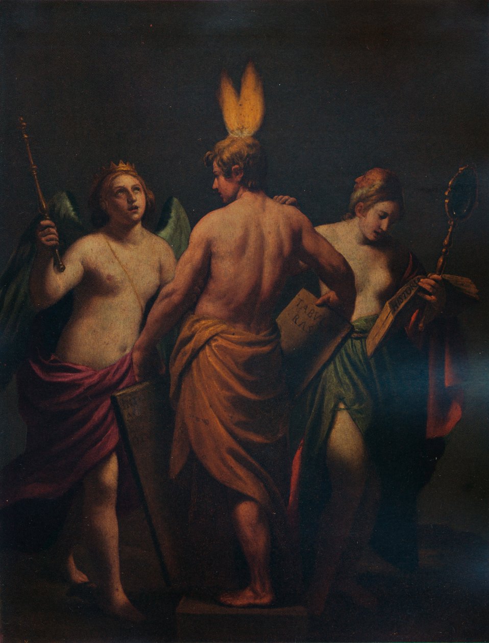 Filosofi, historie og forsigtighed vækker sindet til et ønske om viden, c1624, 1938 af Alessandro Turchi